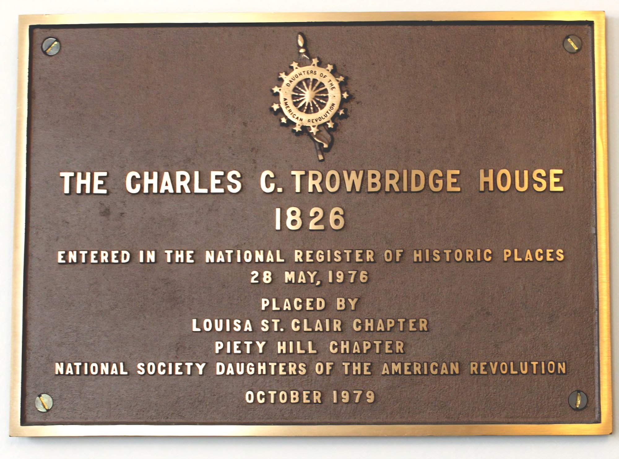 National Register plaque
